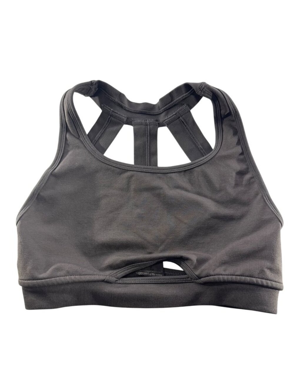 Alphalete Sports Bra Women's Small Brown Strappy Cross Back Athletic Gym Workout